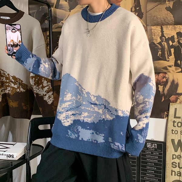men's sweaters iceberg men's nightgown harajuku anime hip hop streetwear fashion mountain sweater man's casual neck tcp1, White;black
men's sweaters iceberg men's nightgown harajuku anime hip hop streetwear fashion mountain sweater man's casual neck tcp1, White;black