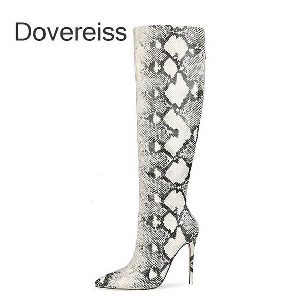 boots dovereiss fashion women's shoes winter pointed toe slip on stilettos heels snakeskin knee high 44 45 46 47, Black
boots dovereiss fashion women's shoes winter pointed toe slip on stilettos heels snakeskin knee high 44 45 46 47, Black