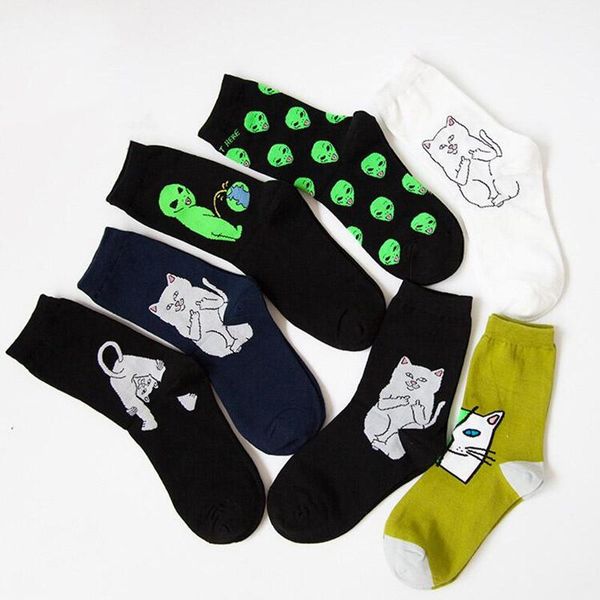 men's socks fashion street art funny alien planet personality creative cartoon cat breathable men happy long, Black
men's socks fashion street art funny alien planet personality creative cartoon cat breathable men happy long, Black