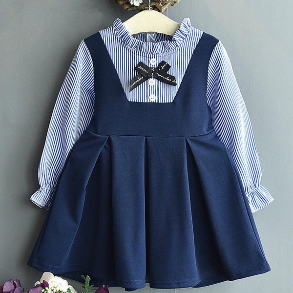 girl's dresses 2021 baby girls dress autumn striped with bow long sleeve princess for girl kids spring vestidos 2 5 6 years, Red;yellow
girl's dresses 2021 baby girls dress autumn striped with bow long sleeve princess for girl kids spring vestidos 2 5 6 years, Red;yellow