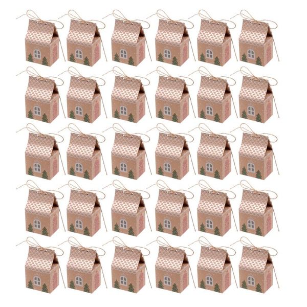 gift wrap 30pcs kraft paper christmas candy boxes small house packing box container party supplies
gift wrap 30pcs kraft paper christmas candy boxes small house packing box container party supplies