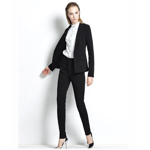 women's suits & blazers female fashion a casual thin button business suit made under black order feminine office suits, White;black
women's suits & blazers female fashion a casual thin button business suit made under black order feminine office suits, White;black
