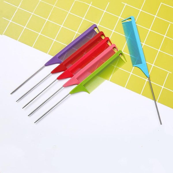 hair brushes fine-tooth comb styling hairdressing tail plastic stainless steel spiked professional salon dyeing highlighting, Silver
hair brushes fine-tooth comb styling hairdressing tail plastic stainless steel spiked professional salon dyeing highlighting, Silver