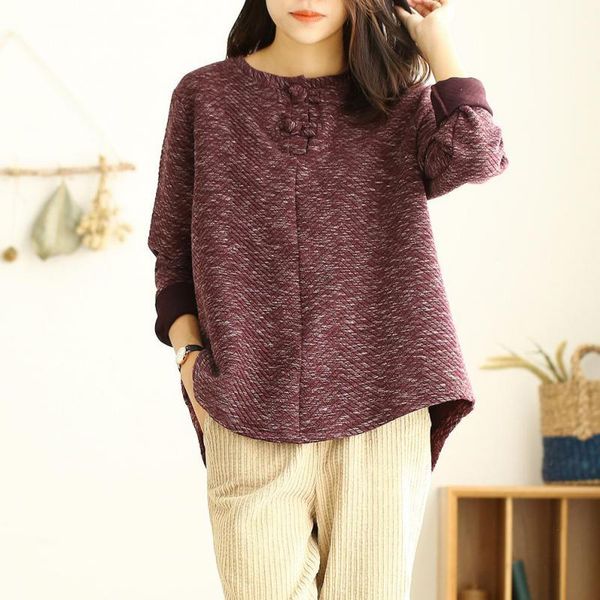 women's hoodies & sweatshirts johnature 2021 plate buckle o-neck comfortable pullover sweatshirt autumn winter korean leisure long slee, Black
women's hoodies & sweatshirts johnature 2021 plate buckle o-neck comfortable pullover sweatshirt autumn winter korean leisure long slee, Black