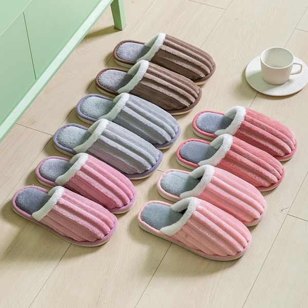 slippers cotton female household winter indoor warmth home solid color thick bottom non-slip couple plush, Black
slippers cotton female household winter indoor warmth home solid color thick bottom non-slip couple plush, Black