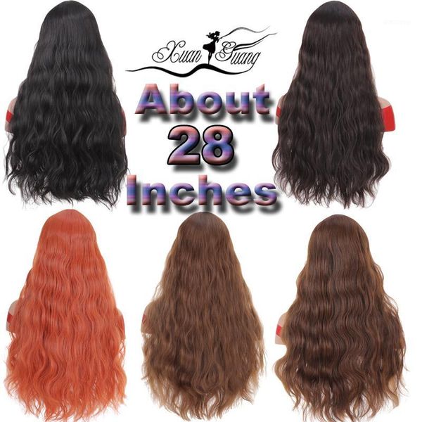 28 inches long wavy wigs fiber synthesis high temperature resistance 5 colors for choose1, Black
28 inches long wavy wigs fiber synthesis high temperature resistance 5 colors for choose1, Black