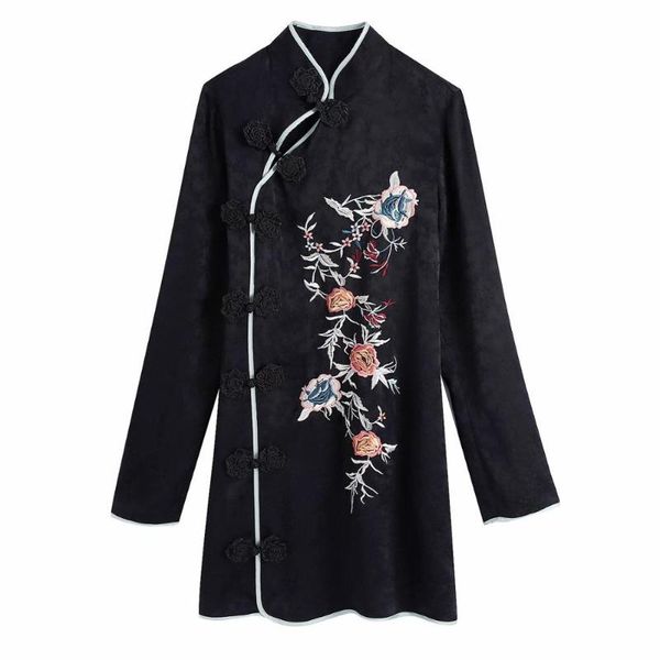 casual dresses 2021 autumn women dress embroidery long sleeves o-neck above knee female fashion clothes, Black;gray
casual dresses 2021 autumn women dress embroidery long sleeves o-neck above knee female fashion clothes, Black;gray