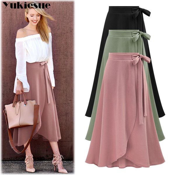 high waist asymmetrical ruffles women's skirt skirts woman fashion lace up womens jupe femme long skirt maxi a-line skirt 210519, Black
high waist asymmetrical ruffles women's skirt skirts woman fashion lace up womens jupe femme long skirt maxi a-line skirt 210519, Black