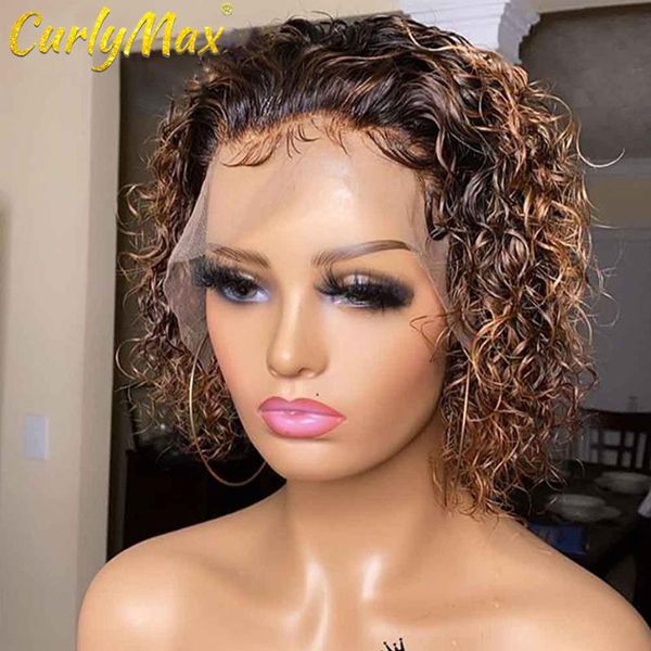 lace wigs luvin 6inch pixie cut wig human hair t part deep wave ombre curly short bob glueless for women, Black;brown
lace wigs luvin 6inch pixie cut wig human hair t part deep wave ombre curly short bob glueless for women, Black;brown