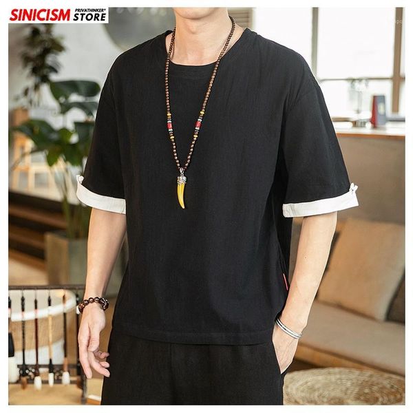 men's t-shirts sinicism store 2021 men o-neck solid chinese style tshirts summer loose tees linen male japan clothes 5xl1, White;black
men's t-shirts sinicism store 2021 men o-neck solid chinese style tshirts summer loose tees linen male japan clothes 5xl1, White;black