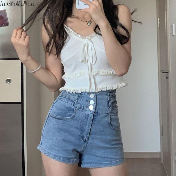 women's jeans high waist denim shorts women summer 2021 korean version of the cross a-line stretch thin straight wide-leg pants, Blue
women's jeans high waist denim shorts women summer 2021 korean version of the cross a-line stretch thin straight wide-leg pants, Blue