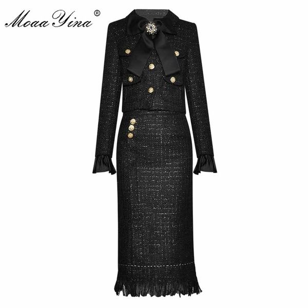 moaayina fashion designer set spring autumn women's long sleeve single-breasted jacket +package hip skirt two-piece set 220314, White
moaayina fashion designer set spring autumn women's long sleeve single-breasted jacket +package hip skirt two-piece set 220314, White