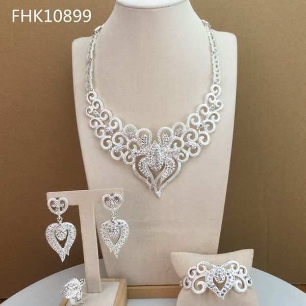 earrings & necklace yuminglai arrival fashion design luxury gold costume dubai women jewelry sets fhk10899, Silver
earrings & necklace yuminglai arrival fashion design luxury gold costume dubai women jewelry sets fhk10899, Silver