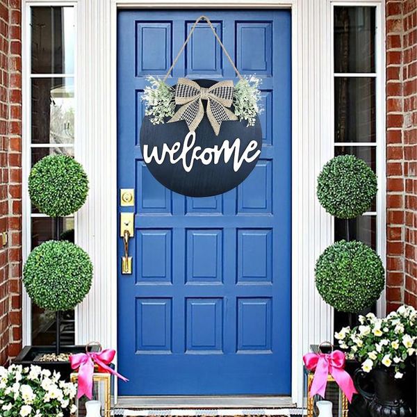 decorative flowers & wreaths welcome sign wreath front door hanger with bow 16 inch round outdoor hanging vertical home decoration decor #33
decorative flowers & wreaths welcome sign wreath front door hanger with bow 16 inch round outdoor hanging vertical home decoration decor #33