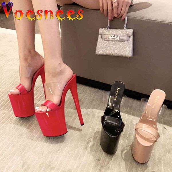 sandals voesnees women slippers female transparent hee sandal wedding model catwalk platforms thick bottom shoes, Black
sandals voesnees women slippers female transparent hee sandal wedding model catwalk platforms thick bottom shoes, Black