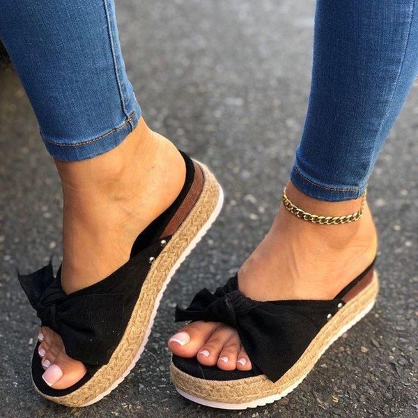 slippers women 2021 summer platform wedges mid heels bow tie peep toe fashion slides beach outdoor ladies shoes zapatos de mujer, Black
slippers women 2021 summer platform wedges mid heels bow tie peep toe fashion slides beach outdoor ladies shoes zapatos de mujer, Black