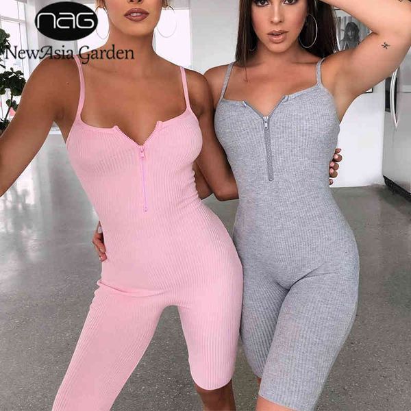 newasia zipper ribbed playsuit women solid sleeveless bodycon romper summer jumpsuit backless rompers fitness outfits streetwear 210413, Black;white
newasia zipper ribbed playsuit women solid sleeveless bodycon romper summer jumpsuit backless rompers fitness outfits streetwear 210413, Black;white