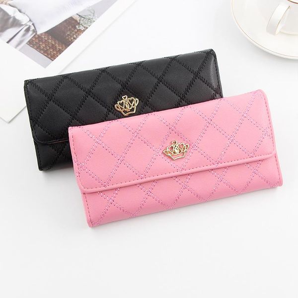 women wallet long pu leather fashion crown phone bag with card designer wallets, Red;black
women wallet long pu leather fashion crown phone bag with card designer wallets, Red;black
