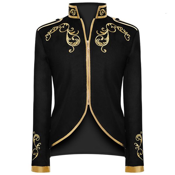 men's suits & blazers british style prince fashion black velvet gold embroidery blazer wedding groom slim fit suit jacket singers coat, White;black
men's suits & blazers british style prince fashion black velvet gold embroidery blazer wedding groom slim fit suit jacket singers coat, White;black