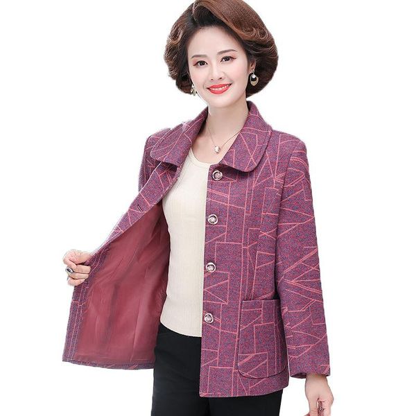 women's jackets casaco feminino pring autumn long-sleeved elegant outerwear elderly mothers jacket large size 5xl coat, Black;brown
women's jackets casaco feminino pring autumn long-sleeved elegant outerwear elderly mothers jacket large size 5xl coat, Black;brown