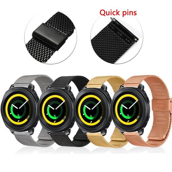 watch bands milanese stainless steel band strap for samsung gear sport s4 watch3 41mm/active 2 watchbands 20mm 22mm, Black;brown
watch bands milanese stainless steel band strap for samsung gear sport s4 watch3 41mm/active 2 watchbands 20mm 22mm, Black;brown