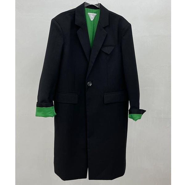 women's suits & blazers cosmicchic 2021 runway black blazer dress women elegant single button turndown collar shoulder pad casual long, White;black
women's suits & blazers cosmicchic 2021 runway black blazer dress women elegant single button turndown collar shoulder pad casual long, White;black