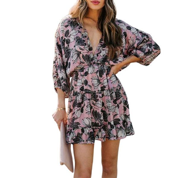 casual dresses women long sleeve dress vintage flower print v-neck tie-up backless ruffles, Black;gray
casual dresses women long sleeve dress vintage flower print v-neck tie-up backless ruffles, Black;gray