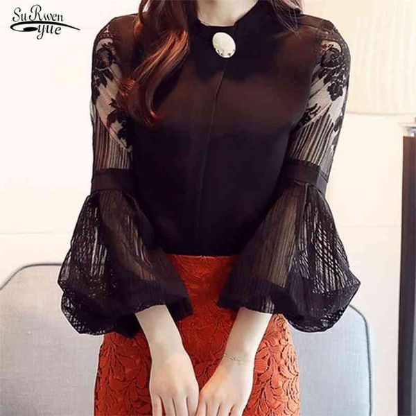 fashion chiffon women lantern long sleeve shirts stand neck blouse feminine clothing d79 210421, White
fashion chiffon women lantern long sleeve shirts stand neck blouse feminine clothing d79 210421, White