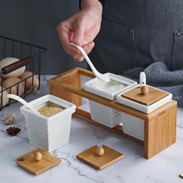 storage bottles & jars 1 set spices rack box ceramic seasoning container pot with wooden lid kitchen organizer salt candy jar
storage bottles & jars 1 set spices rack box ceramic seasoning container pot with wooden lid kitchen organizer salt candy jar