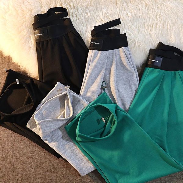 women's pants & capris autumn sweatpants women baggy sports fashion trousers green elastic high waist joggers wide leg sweat 2021 ins, Black;white
women's pants & capris autumn sweatpants women baggy sports fashion trousers green elastic high waist joggers wide leg sweat 2021 ins, Black;white