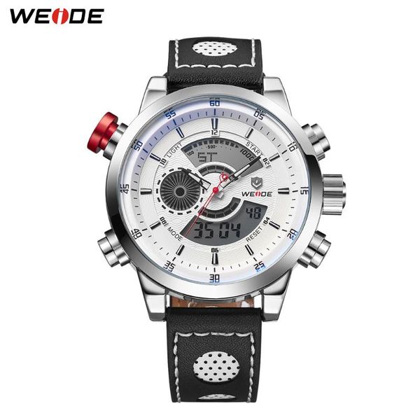 wristwatches weide men's watches quartz digital auto date chronograph male clock multiple time zone relojes para hombre, Slivery;brown
wristwatches weide men's watches quartz digital auto date chronograph male clock multiple time zone relojes para hombre, Slivery;brown