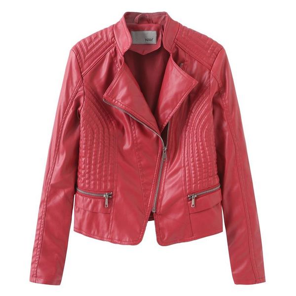 women's jackets autumn faux leather jacket women moto biker black pu coat female long sleeve zipper motorcycle sobretudo k6606, Black;brown
women's jackets autumn faux leather jacket women moto biker black pu coat female long sleeve zipper motorcycle sobretudo k6606, Black;brown