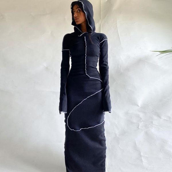 casual dresses long sleeve hooded patchwork skinny maxi dress autumn winter women fashion streetwear outfits soft solid, Black;gray
casual dresses long sleeve hooded patchwork skinny maxi dress autumn winter women fashion streetwear outfits soft solid, Black;gray