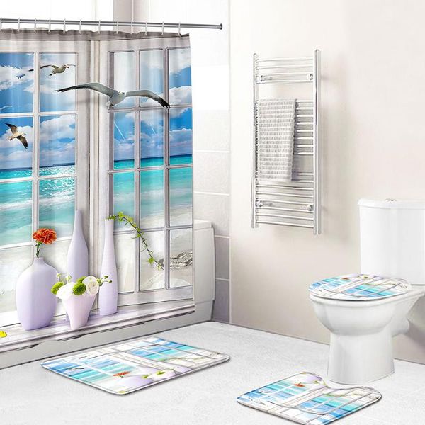 bath accessory set personalized sea animal 3d printing waterproof fabric bathroom accessories shower curtain 4 sets of non slip carpet mat
bath accessory set personalized sea animal 3d printing waterproof fabric bathroom accessories shower curtain 4 sets of non slip carpet mat