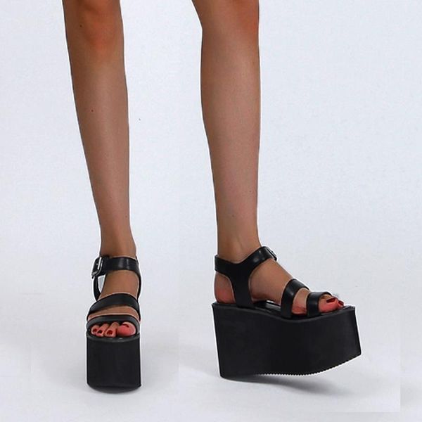 dress shoes high platform sandals fashion heels gladiator women beach wedges demonia pumps, Black
dress shoes high platform sandals fashion heels gladiator women beach wedges demonia pumps, Black
