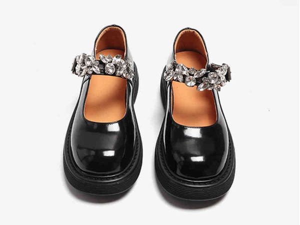 dress shoes mary jane women's genuine leather 2021 summer retro japanese jk student leathers s platform flat sandals l89x, Black
dress shoes mary jane women's genuine leather 2021 summer retro japanese jk student leathers s platform flat sandals l89x, Black