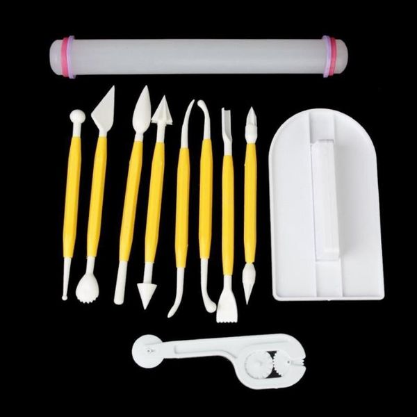 baking & pastry tools modeling tool kit set 11 pieces sugarcraft icing cake smoother fondant cutter embosser rolling pin
baking & pastry tools modeling tool kit set 11 pieces sugarcraft icing cake smoother fondant cutter embosser rolling pin