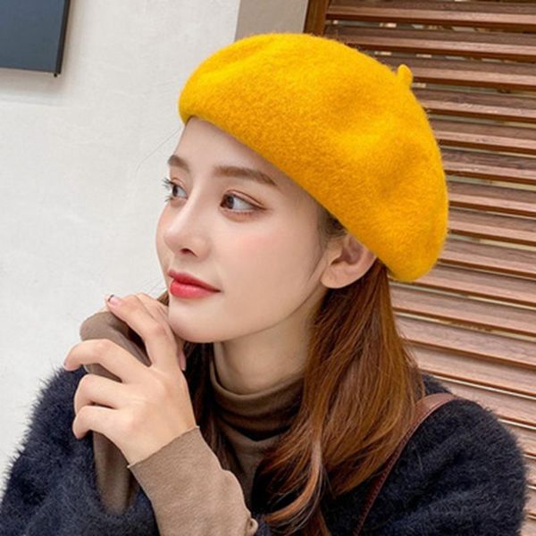 berets autumn and winter retro japanese warm casual woolen female leibei hat, Blue;gray
berets autumn and winter retro japanese warm casual woolen female leibei hat, Blue;gray