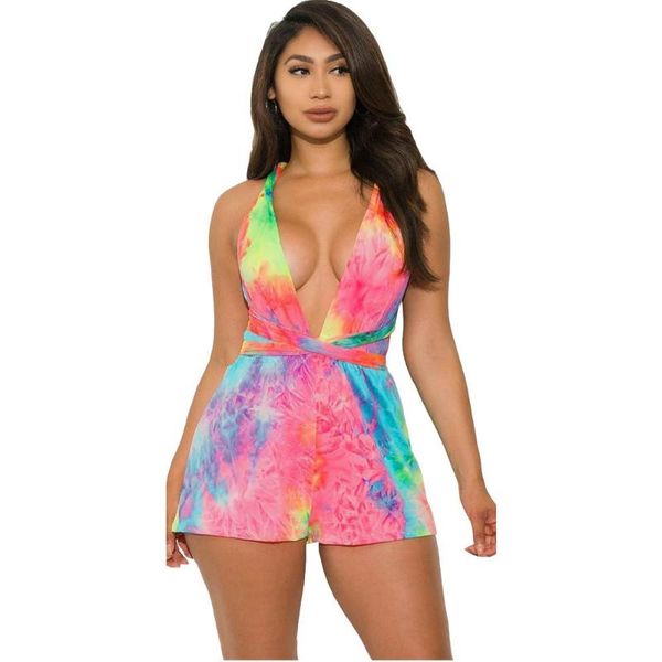 women's jumpsuits & rompers beach style shorts sports print playsuits design deep v-neck back cross charming overall, Black;white
women's jumpsuits & rompers beach style shorts sports print playsuits design deep v-neck back cross charming overall, Black;white
