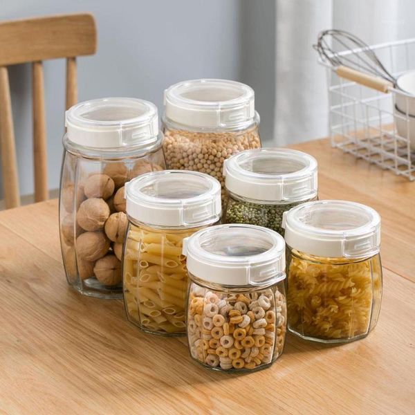 storage bottles & jars 1pc kitchen glass containers jar pot clear bottle smell proof cereal container
storage bottles & jars 1pc kitchen glass containers jar pot clear bottle smell proof cereal container