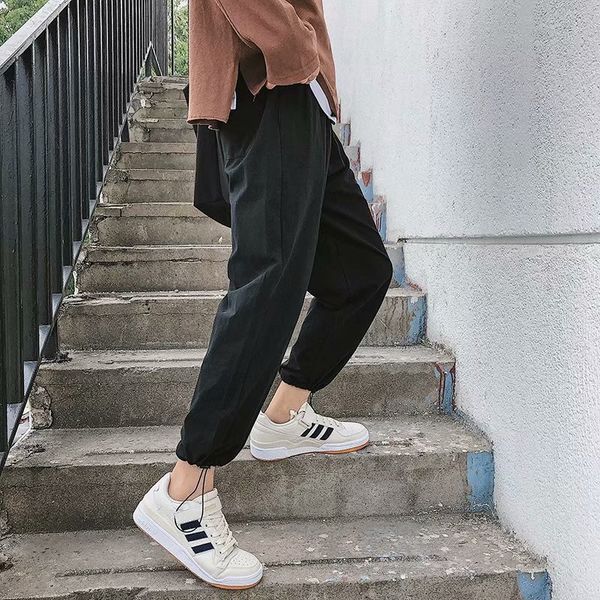 Trousers Men Solid Loose Korean Style New Trendy Breathable Mens Pants Fashion Males Ankle-length Sweatpants Harajuku Hip Hop, Black
Trousers Men Solid Loose Korean Style New Trendy Breathable Mens Pants Fashion Males Ankle-length Sweatpants Harajuku Hip Hop, Black