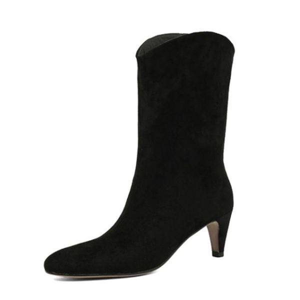 New High Heel Women Boots Real Leather Mid Calf Boots Women Fashion Party Shoes Ladies Winter Footwear Size 34-39, Black
New High Heel Women Boots Real Leather Mid Calf Boots Women Fashion Party Shoes Ladies Winter Footwear Size 34-39, Black