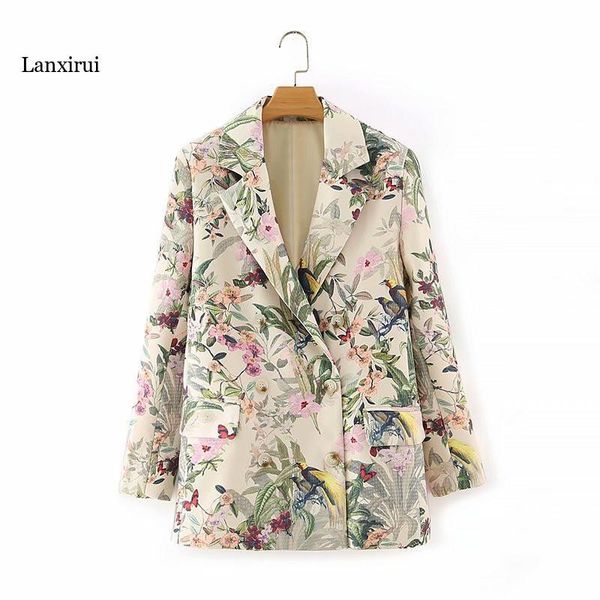 women's suits & blazers women autumn fashion flower print double breasted long stylish lady pockets streetewear outwear, White;black
women's suits & blazers women autumn fashion flower print double breasted long stylish lady pockets streetewear outwear, White;black