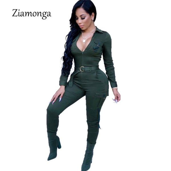 women's jumpsuits & rompers ziamonga women pockets sporting jumpsuit zipper turn down collar long sleeve casual romper skinny pants tra, Black;white
women's jumpsuits & rompers ziamonga women pockets sporting jumpsuit zipper turn down collar long sleeve casual romper skinny pants tra, Black;white