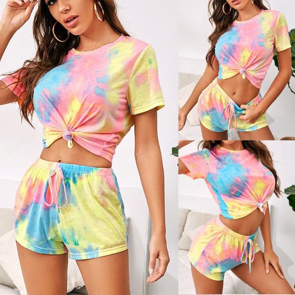 women's gradient color leisure suit home service set short sleeve shorts two piece dress, White
women's gradient color leisure suit home service set short sleeve shorts two piece dress, White