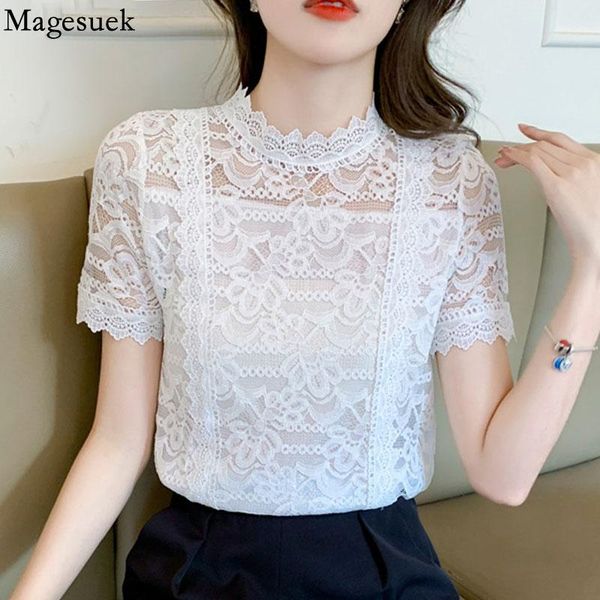 women's blouses & shirts hollow out floral chiffon shirt white short sleeve lace blouse summer fashion loose korean o neck blusas 15211
women's blouses & shirts hollow out floral chiffon shirt white short sleeve lace blouse summer fashion loose korean o neck blusas 15211
