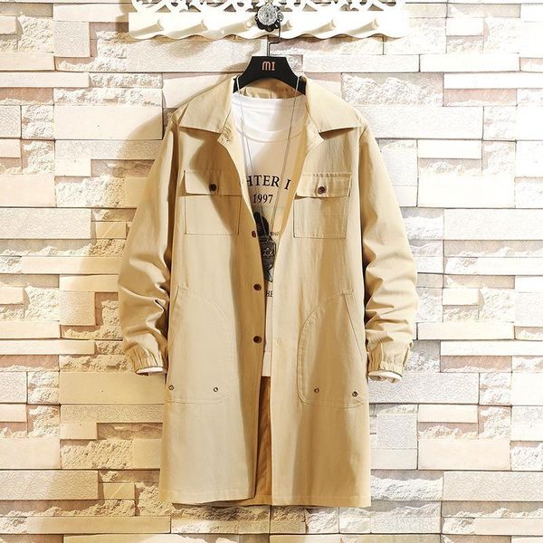 spring men's long trench coats man cotton smart casual pockets design office jackets overcoat plus size -5xl, Tan;black
spring men's long trench coats man cotton smart casual pockets design office jackets overcoat plus size -5xl, Tan;black