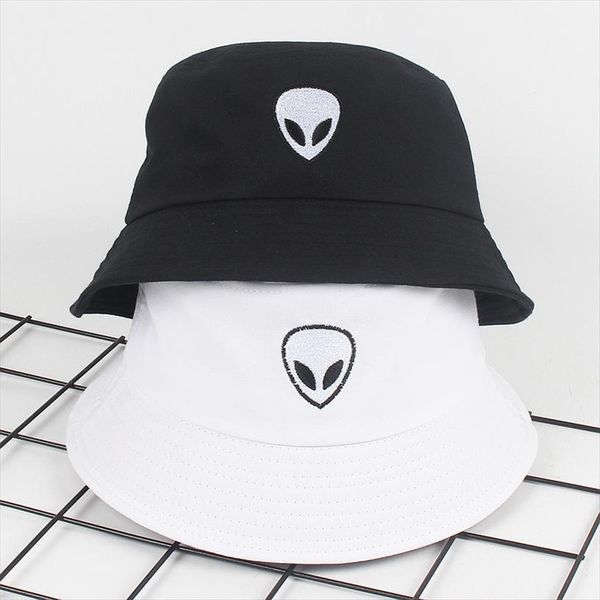 embroidery alien foldable bucket hat summer beach sun streetwear fisherman outdoor cap men women, Blue;gray
embroidery alien foldable bucket hat summer beach sun streetwear fisherman outdoor cap men women, Blue;gray