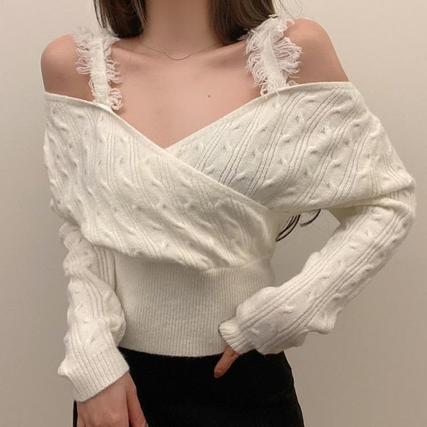 women's sweaters 2021 autumn korean knitted pullover sweater women pull femme casual ladies kobieta swetry jersey mujer vrouw truien, White;black
women's sweaters 2021 autumn korean knitted pullover sweater women pull femme casual ladies kobieta swetry jersey mujer vrouw truien, White;black