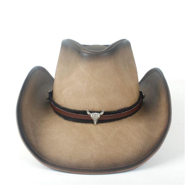 cloches retro leather western cowboy hat for gentleman fedora sombrero cap dad, Blue;gray
cloches retro leather western cowboy hat for gentleman fedora sombrero cap dad, Blue;gray